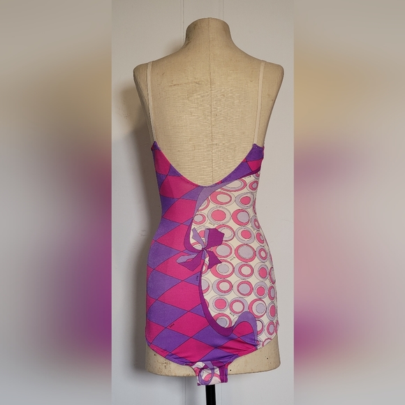 Emilio Pucci for Fromfit Rogers 34B. Purple, pink, white. Small. - Picture 2 of 11
